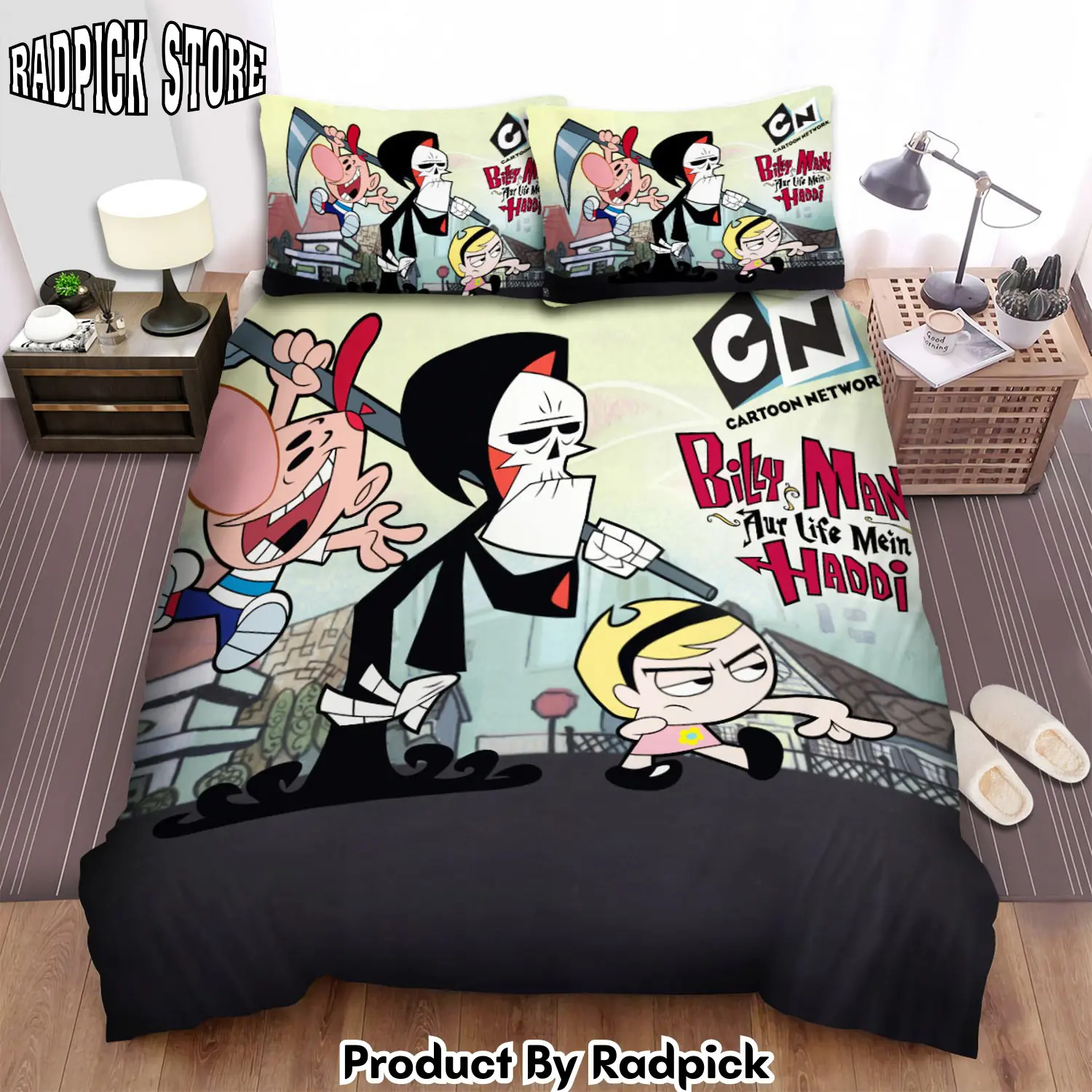 Radpick the grim adventures of billy mandy original poster bed sheets spread duvet cover bedding sets rp3271237